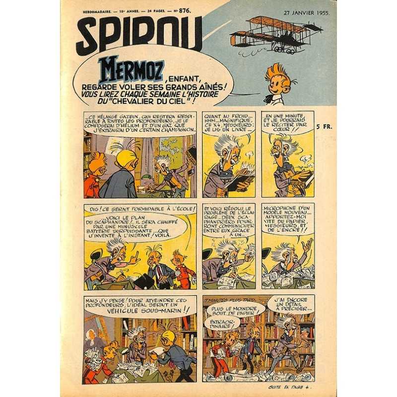 ABAO Bandes dessinées Spirou 1955/01/27 n°876