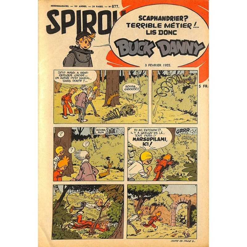 ABAO Bandes dessinées Spirou 1955/02/03 n°877