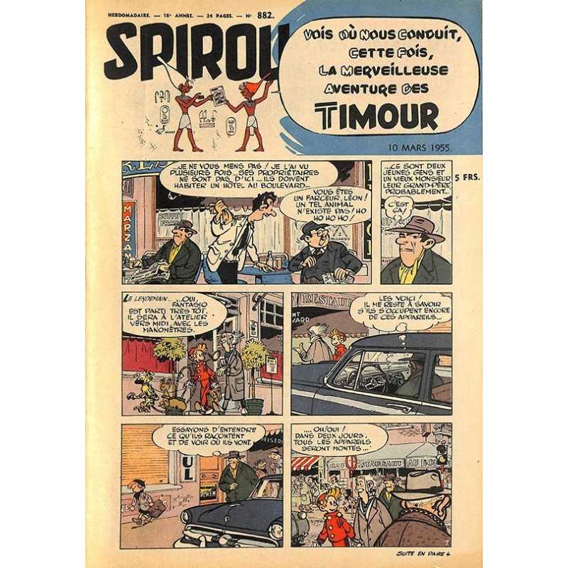 ABAO Bandes dessinées Spirou 1955/03/10 n°882