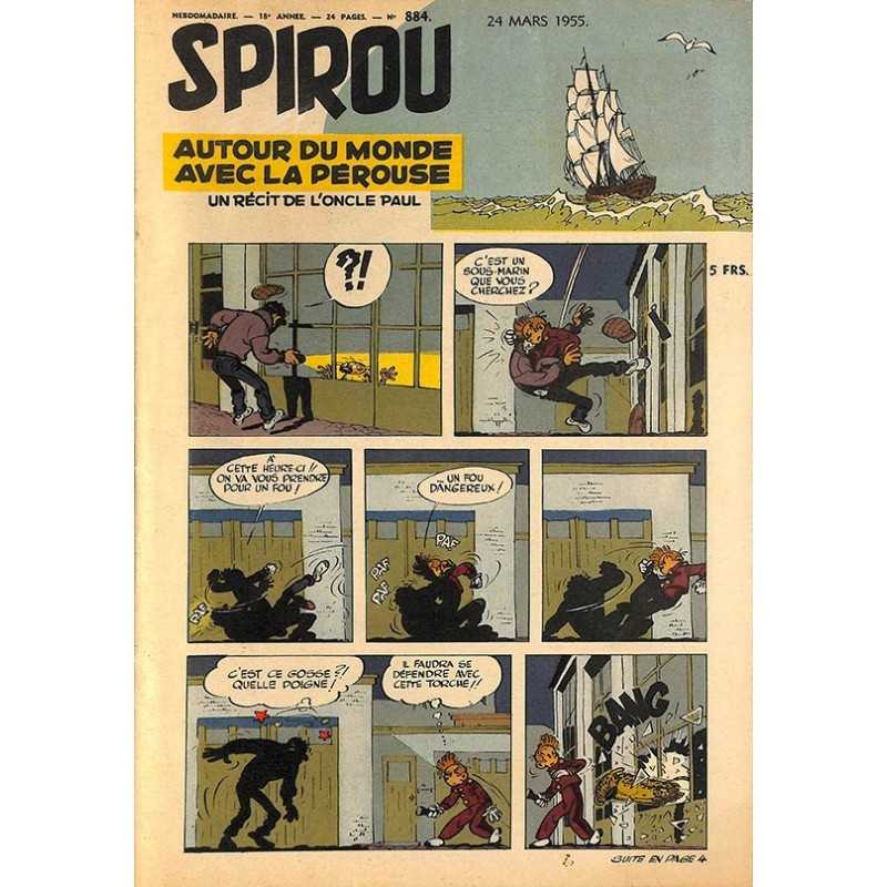 ABAO Bandes dessinées Spirou 1955/03/24 n°884