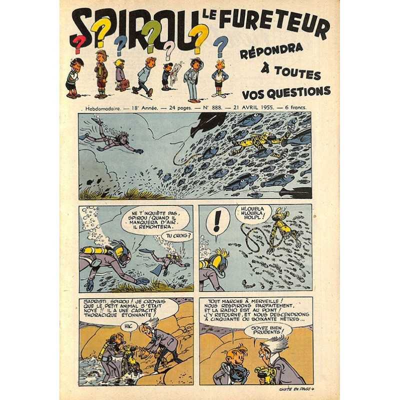 ABAO Bandes dessinées Spirou 1955/04/21 n°888