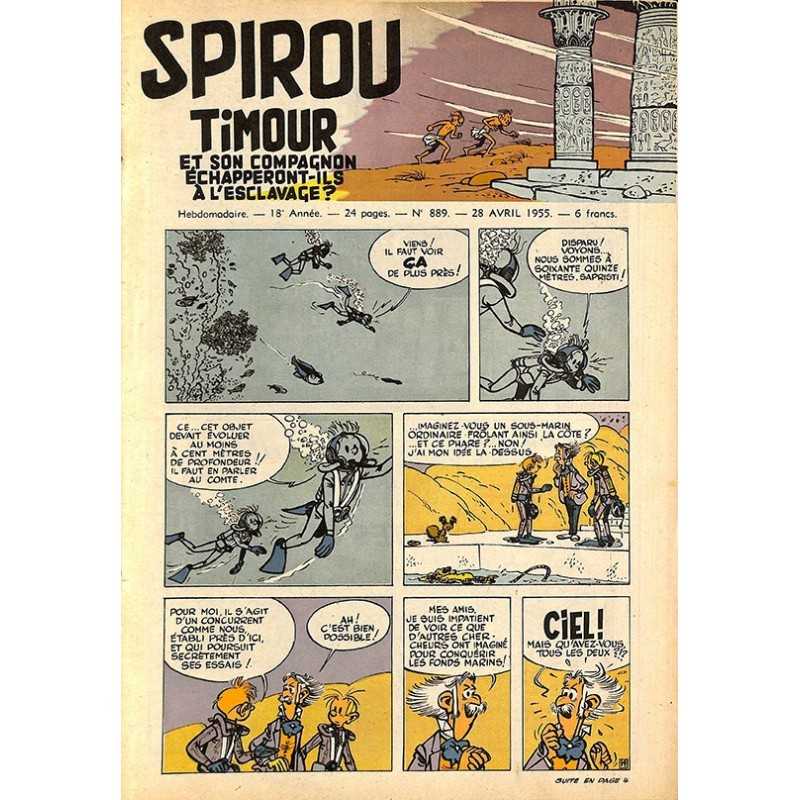 ABAO Bandes dessinées Spirou 1955/04/28 n°889