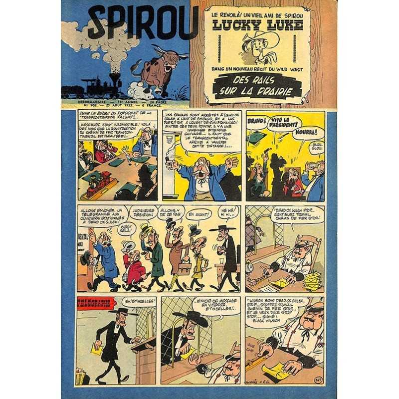 ABAO Bandes dessinées Spirou 1955/08/25 n°906