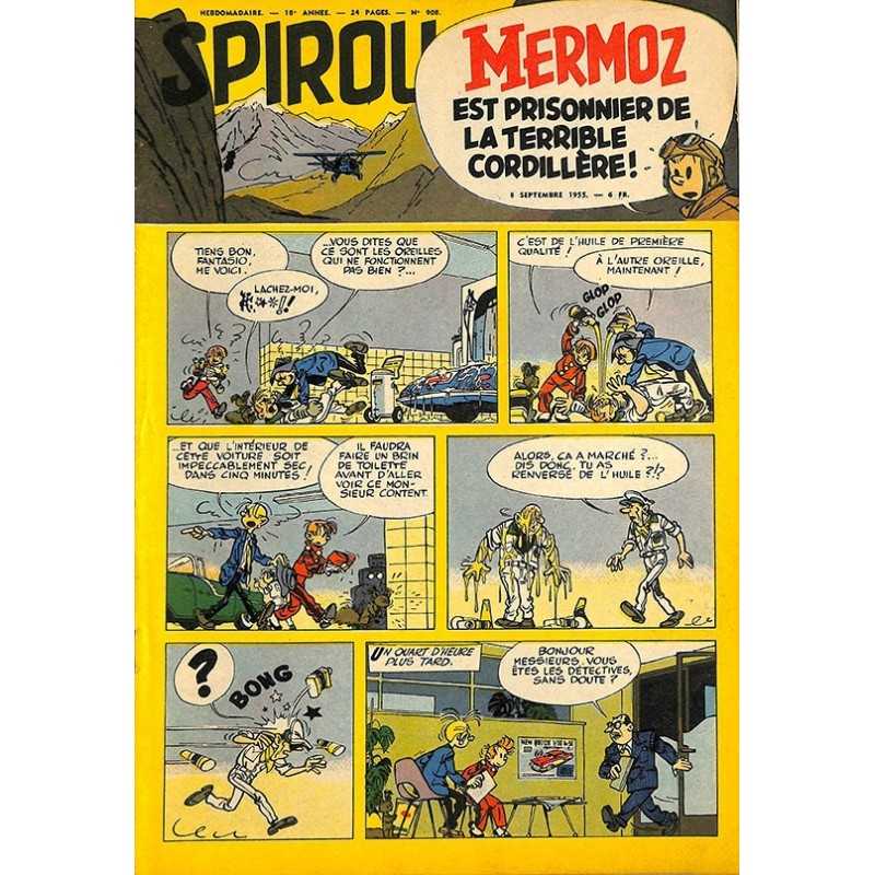 ABAO Bandes dessinées Spirou 1955/09/08 n°908