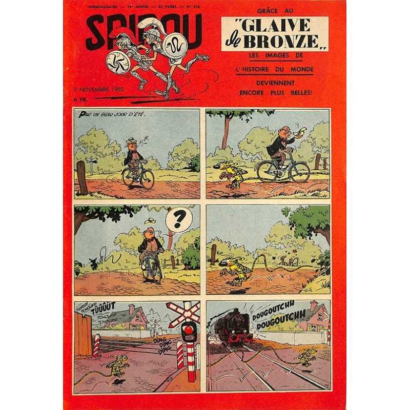 ABAO Bandes dessinées Spirou 1955/11/03 n°916