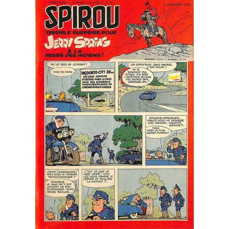 ABAO Bandes dessinées Spirou 1955/12/15 n°922