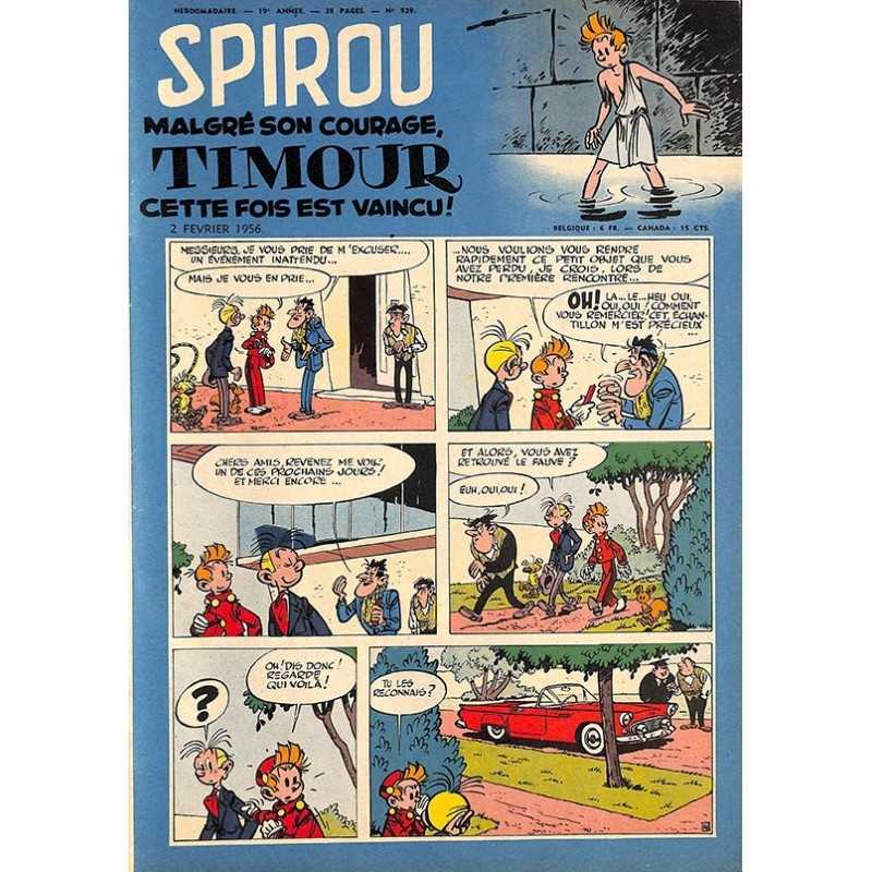 ABAO Bandes dessinées Spirou 1956/02/02 n°929