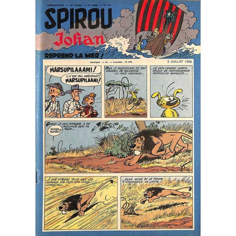 ABAO Bandes dessinées Spirou 1956/07/05 n°951