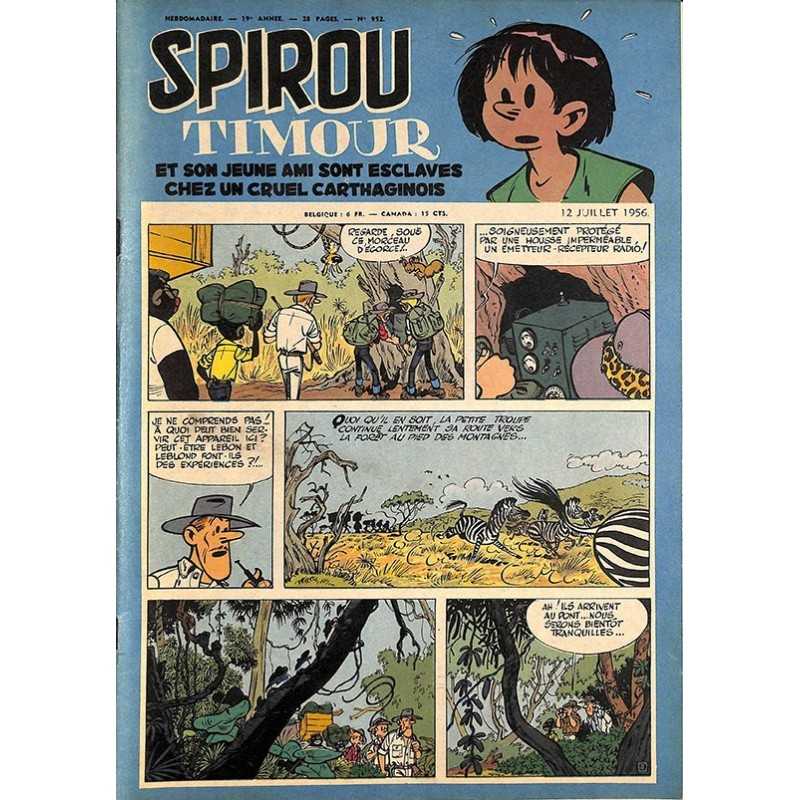 ABAO Bandes dessinées Spirou 1956/07/12 n°952