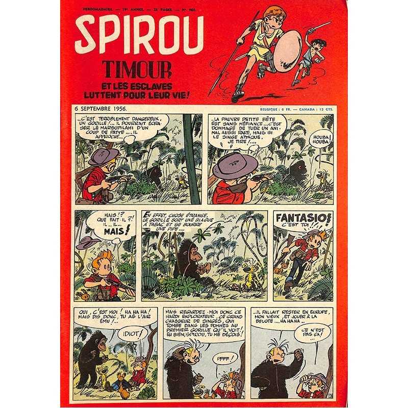 ABAO Bandes dessinées Spirou 1956/09/06 n°960