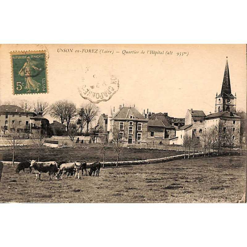 ABAO 42 - Loire [42] Usson-en-Forez - Quartier de l'Hôpital.
