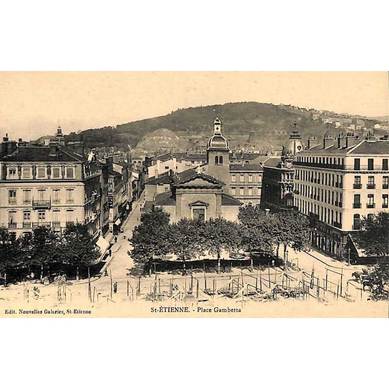 ABAO 42 - Loire [42] Saint-Etienne - Place Gambetta.