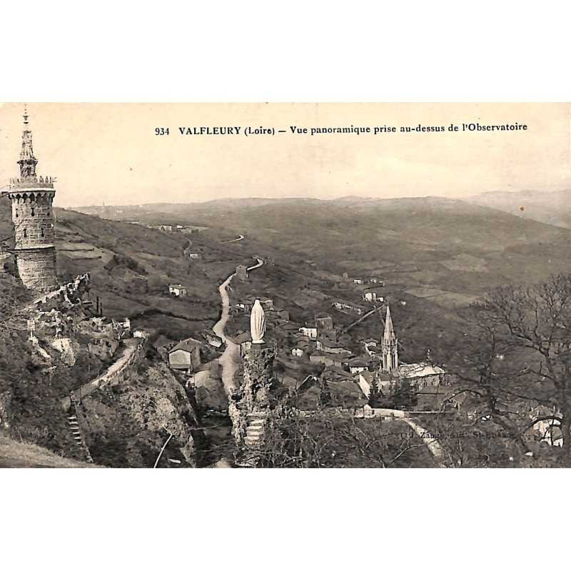 ABAO 42 - Loire [42] Valfleury - Vue panoramique prise au-dessus de l'Observatoire.