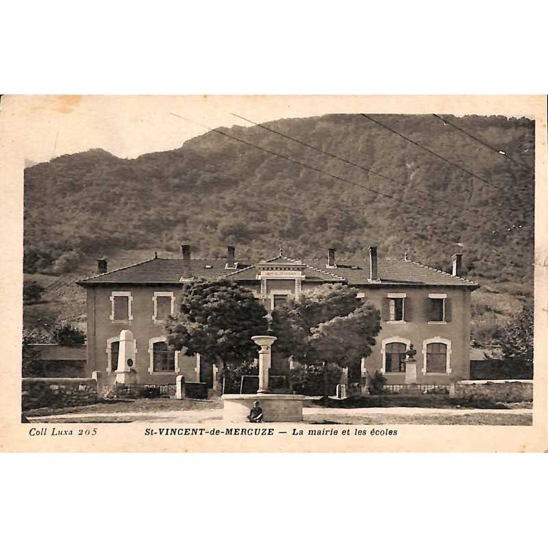 ABAO 38 - Isère [38] Saint-Vincent-de-Mercuze - La Mairie et les écoles.