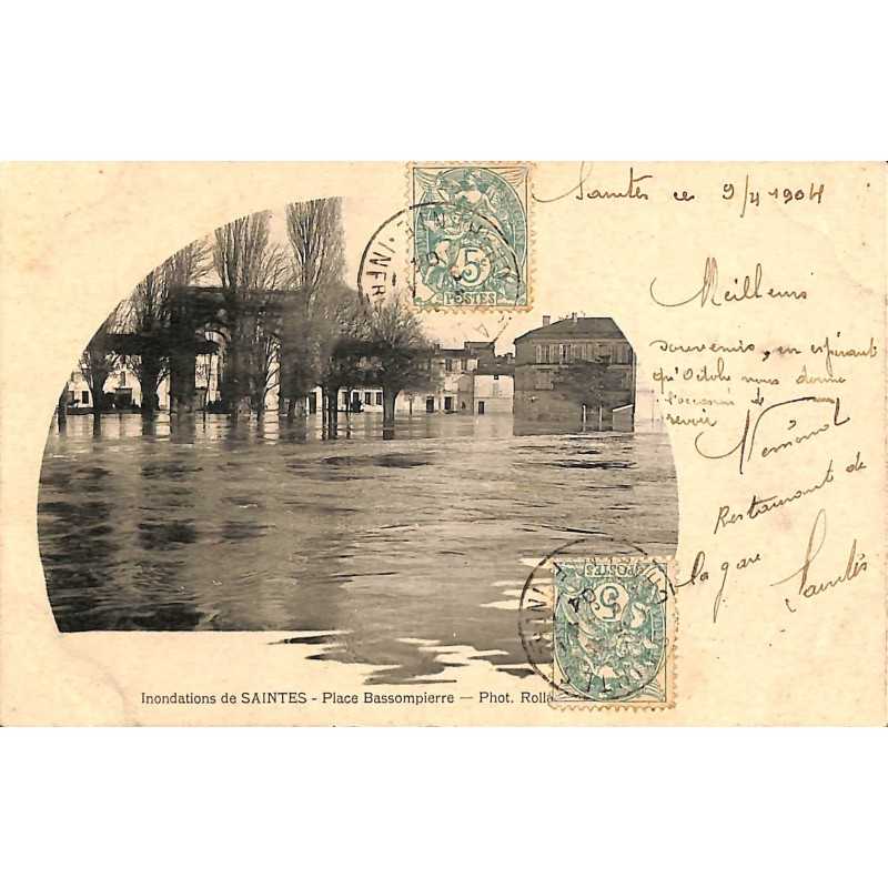 ABAO 17 - Charente-Maritime [17] Saintes - Innondations de Saintes. Place Bassompierre.