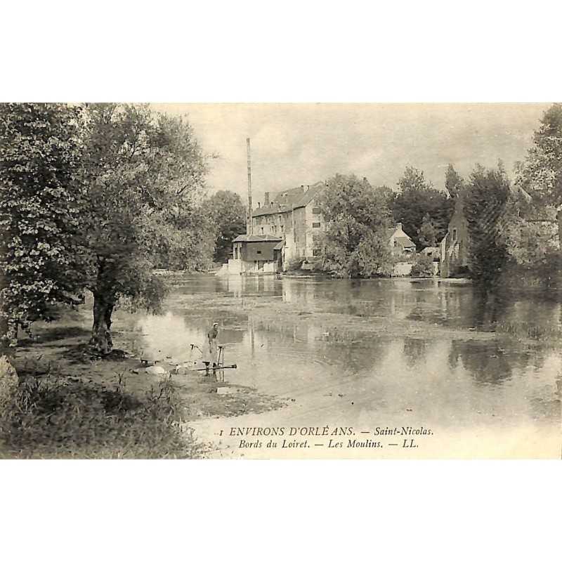 ABAO 45 - Loiret [45] Saint-Nicolas - Bords du Loiret. Les Moulins.