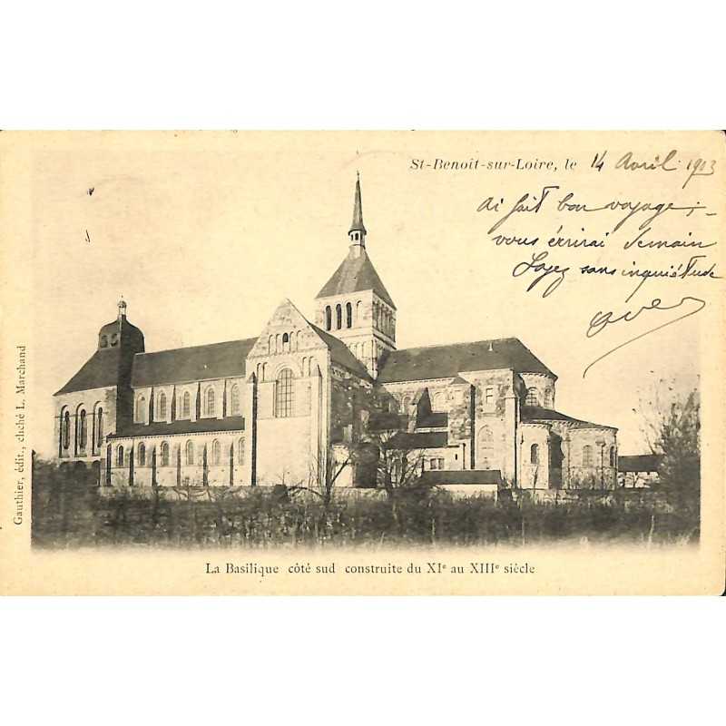 ABAO 45 - Loiret [45] Saint-Benoît-sur-Loire - La Basilique côté sud construite du XIe au XIIIe siècle.