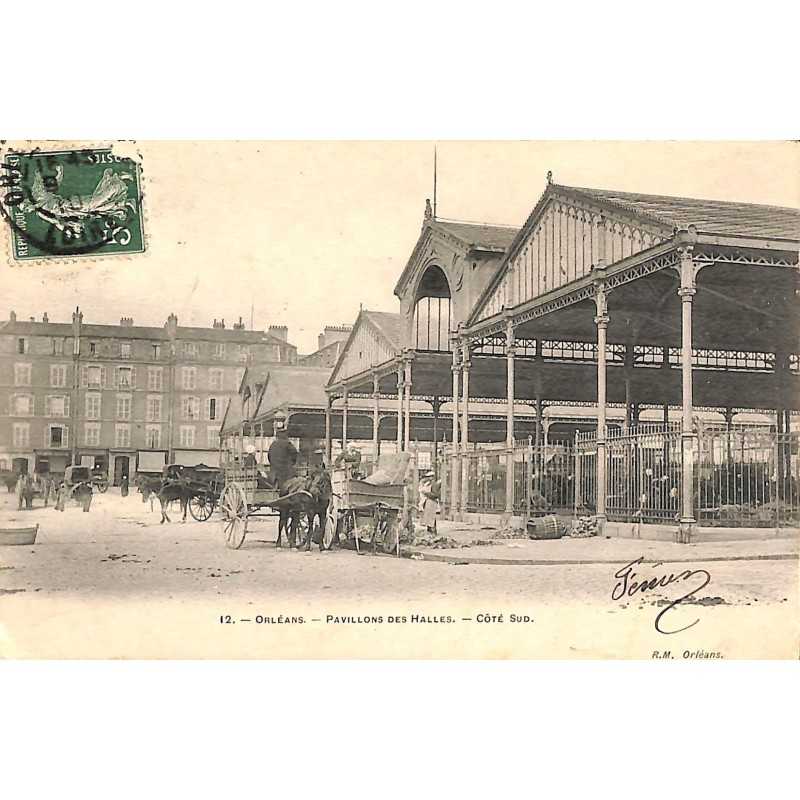 ABAO 45 - Loiret [45] Orléans - Pavillons des halles côté sud.
