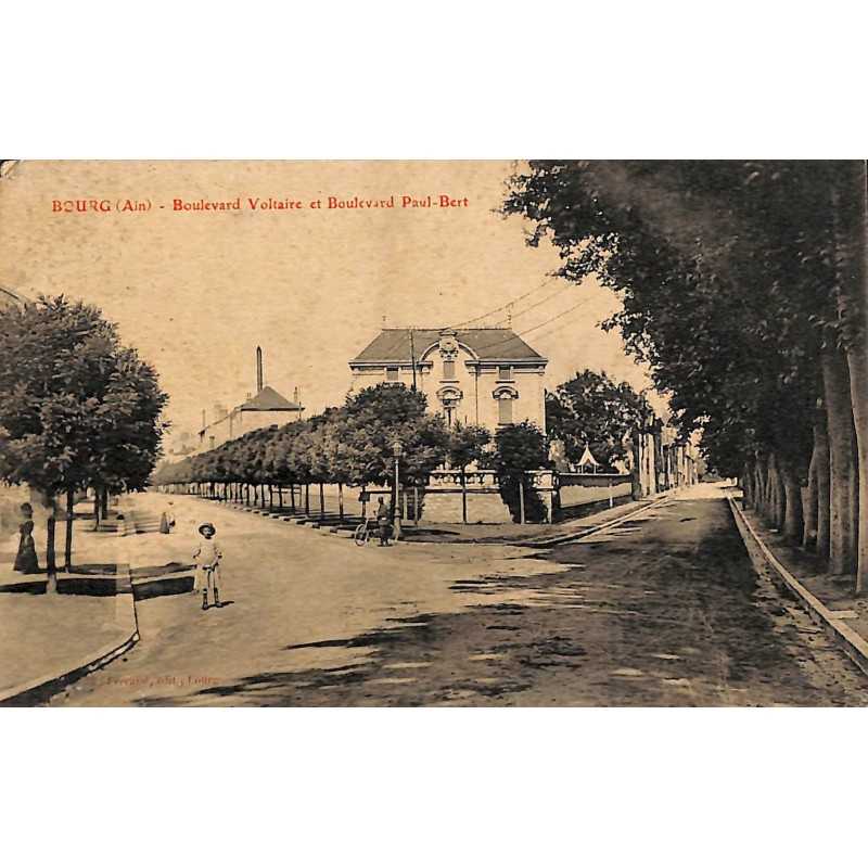 ABAO 01 - Ain [01] Bourg - Boulevard Voltaire et Boulevard Paul Bert.