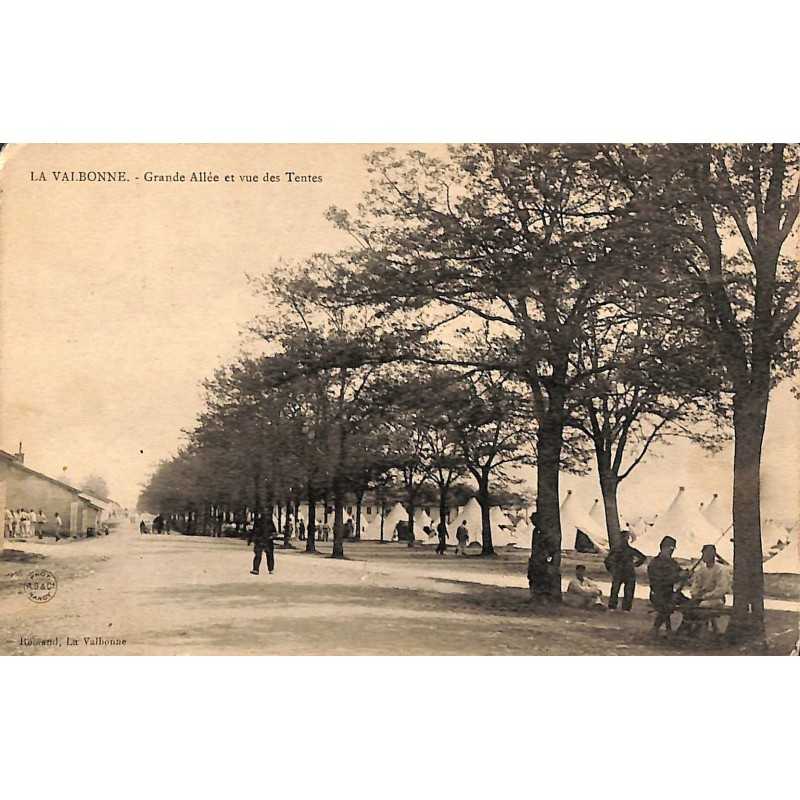 ABAO 01 - Ain [01] La Valbonne - Grande Allée et vue des Tentes.