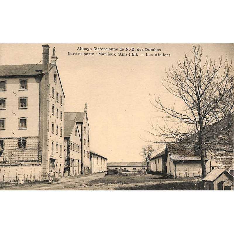ABAO 01 - Ain [01] Marlieux - Abbaye Cistercienne de N.D. des Dombes. Gare et poste.