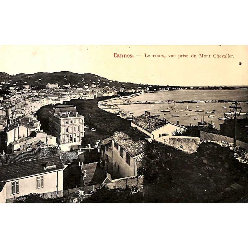 ABAO 06 - Alpes Maritimes [06] Cannes - Le Cours, vue prise du Mont Chevalier.
