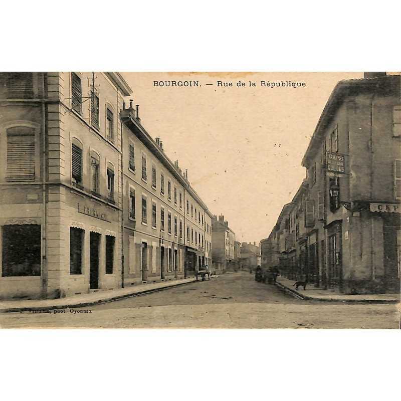 ABAO 38 - Isère [38] Bourgoin - Rue de la république.