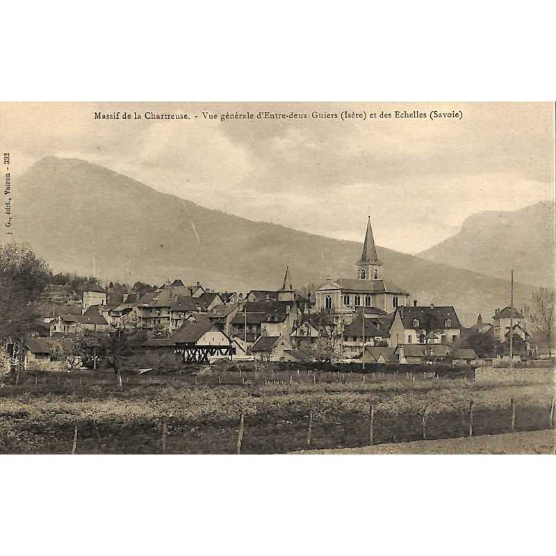 ABAO 38 - Isère [38] Entre-deux-Guiers - Vue générale d'Entre-deux-Guiers et des Echelles.