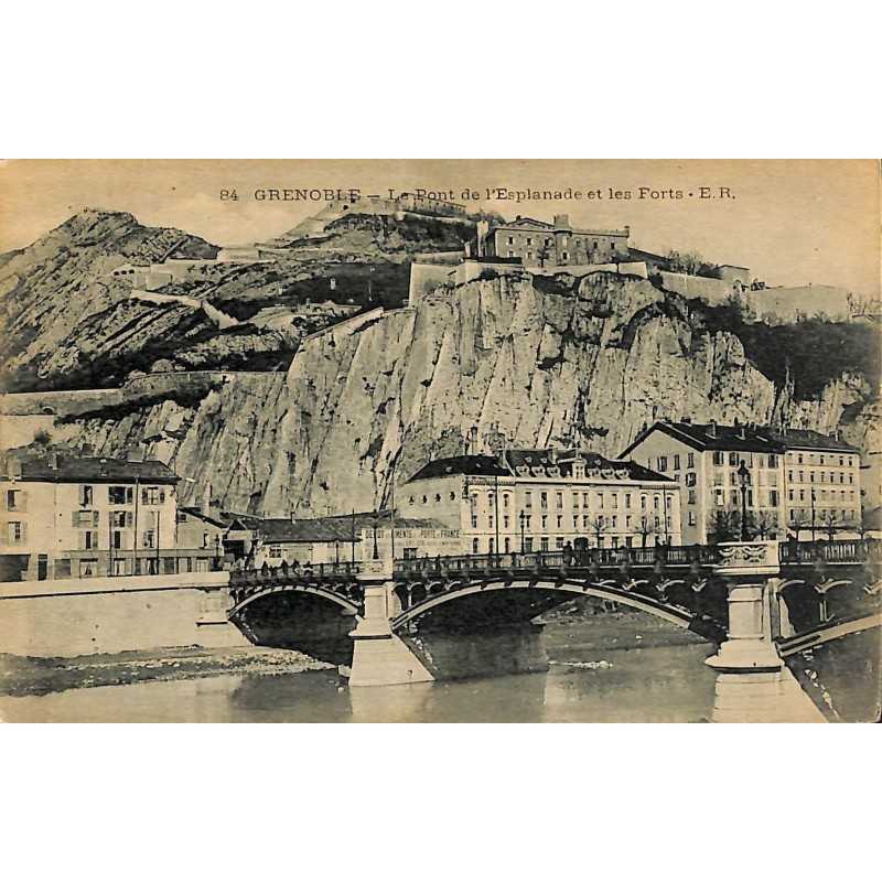ABAO 38 - Isère [38] Grenoble - le Pont de l'Esplanade et les Forts.