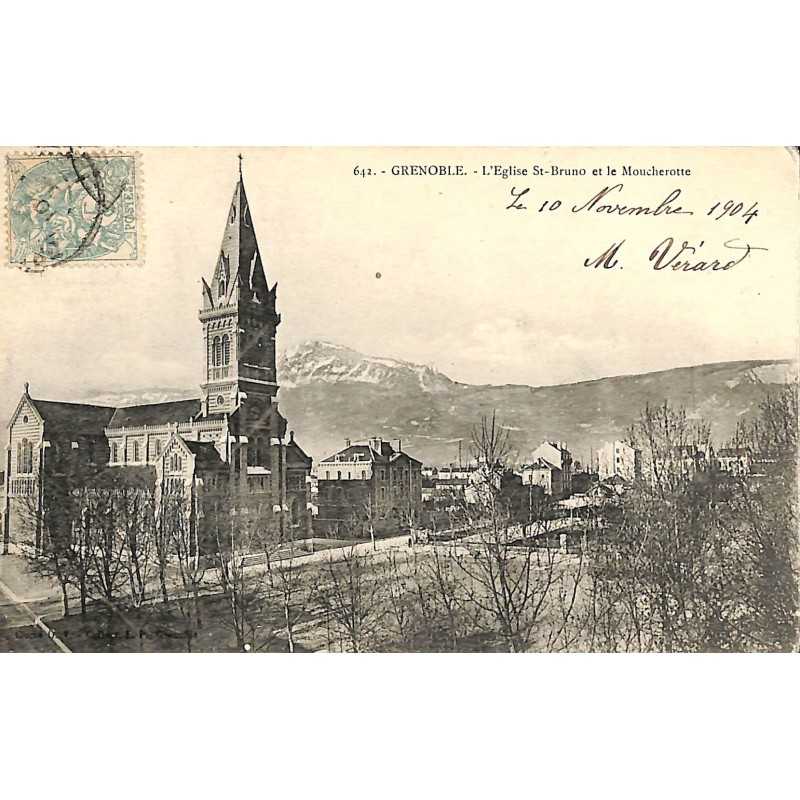 ABAO 38 - Isère [38] Grenoble - L'Eglise St-Bruno et le Moucherotte.