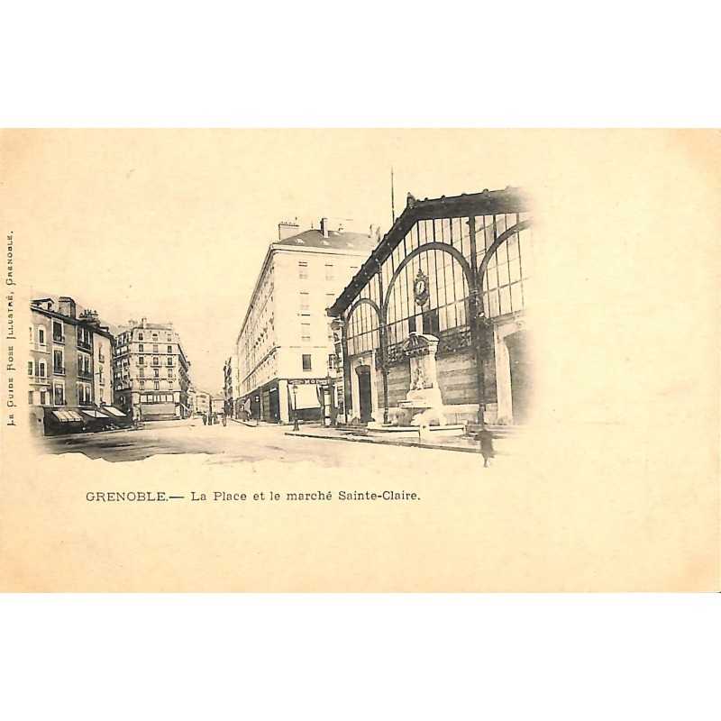 ABAO 38 - Isère [38] Grenoble - La Place et le marché Sainte-Claire.