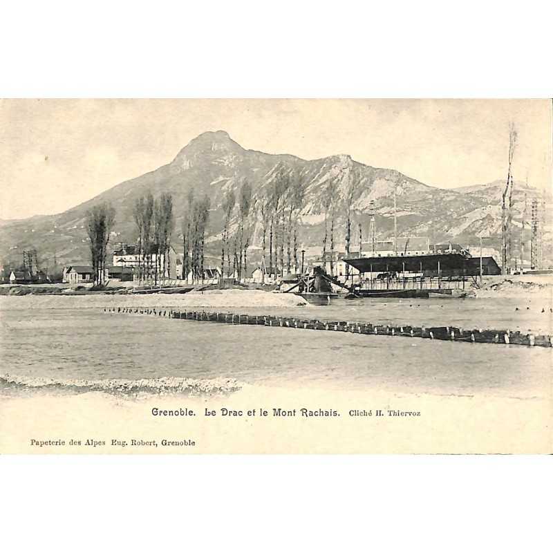 ABAO 38 - Isère [38] Grenoble - Le Drac et le Mont Rachais.