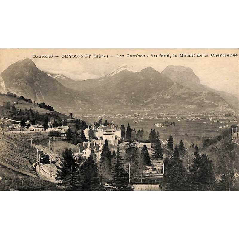 ABAO 38 - Isère [38] Seyssinet - Les Combes. Au fond, le Massif de la Chartreuse.