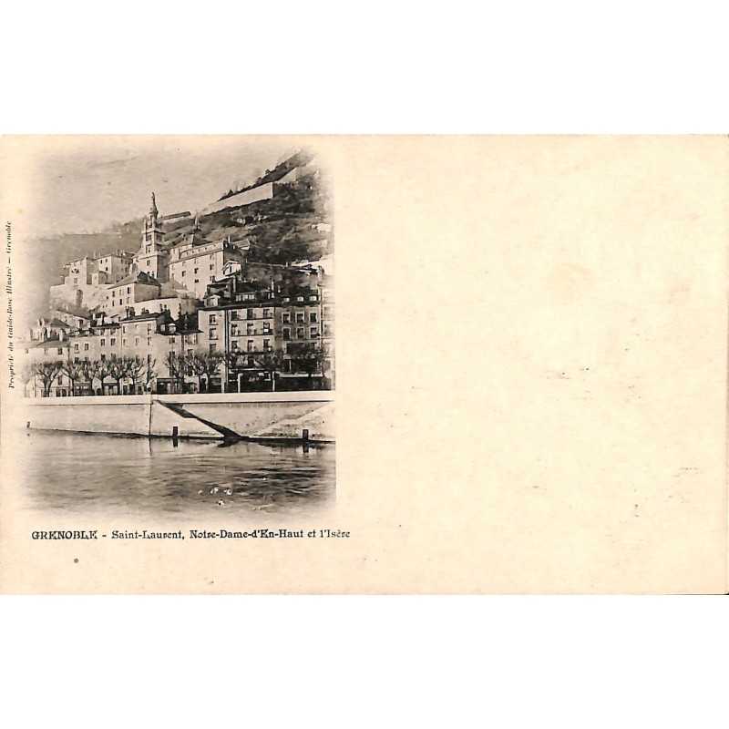 ABAO 38 - Isère [38] Grenoble - Saint-Laurent, Notre-Dame-d'En-Haut et l'Isère.