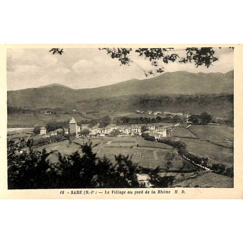 ABAO 64 - Pyrénées Atlantiques [64] Sare - Le Village au pied de la Rhûne.