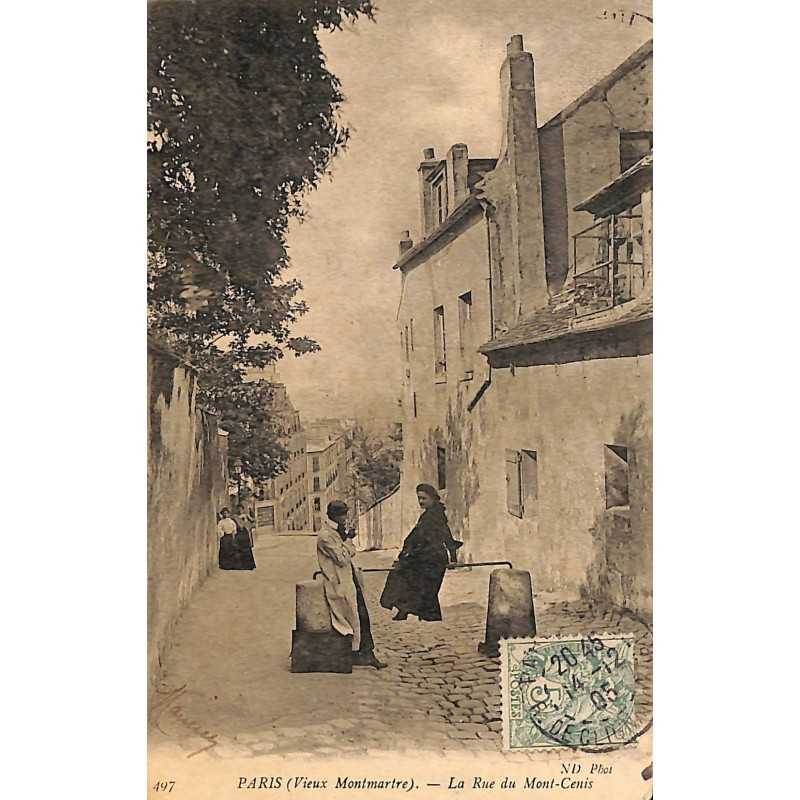 ABAO 75 - Paris [75] Paris 18 - La Rue du Mont-Cenis.