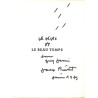 ABAO Grands papiers Prévert (Jacques) - La Pluie et le beau temps. EO + Dédicace.