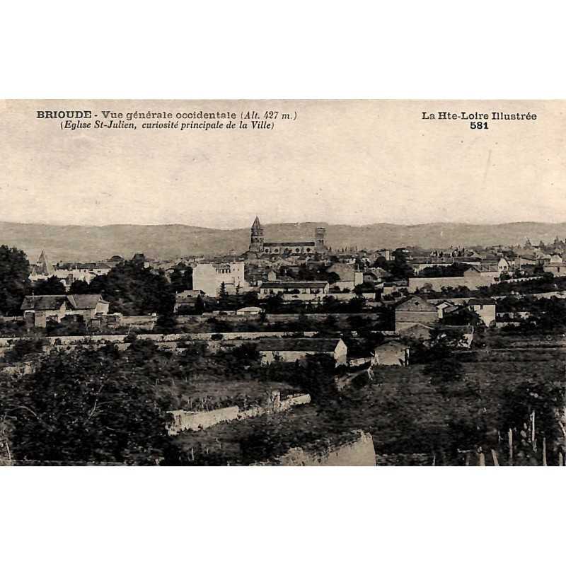ABAO 43 - Haute Loire [43] Brioude - Vue générale occidentale. Eglise St-Julien, curiosité principale de la Ville.