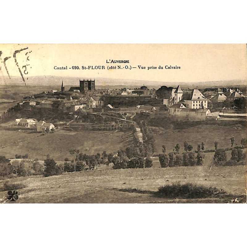 ABAO 15 - Cantal [15] Saint-Flour - Vue prise du Calvaire.