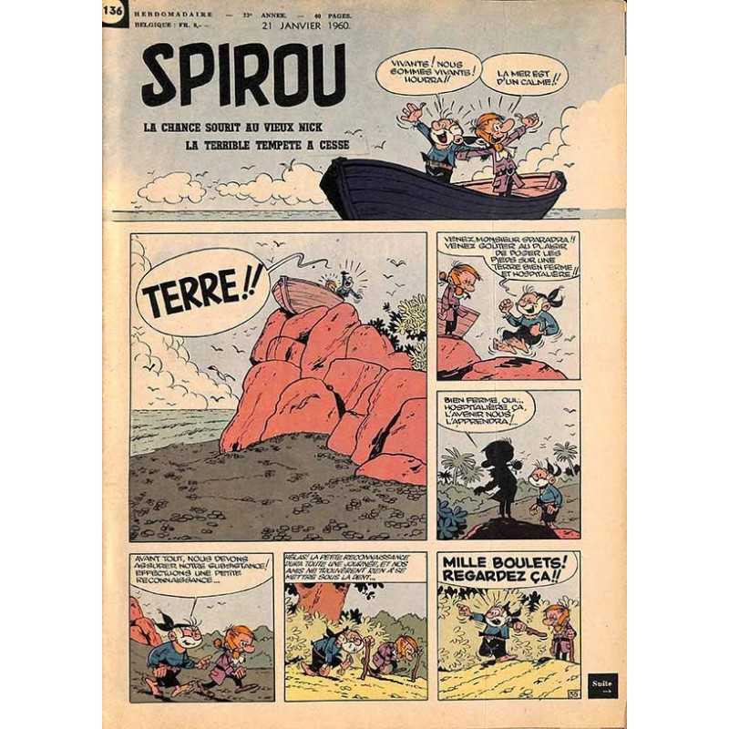 ABAO Bandes dessinées Spirou 1960/01/21 n°1136 (avec le mini-récit)