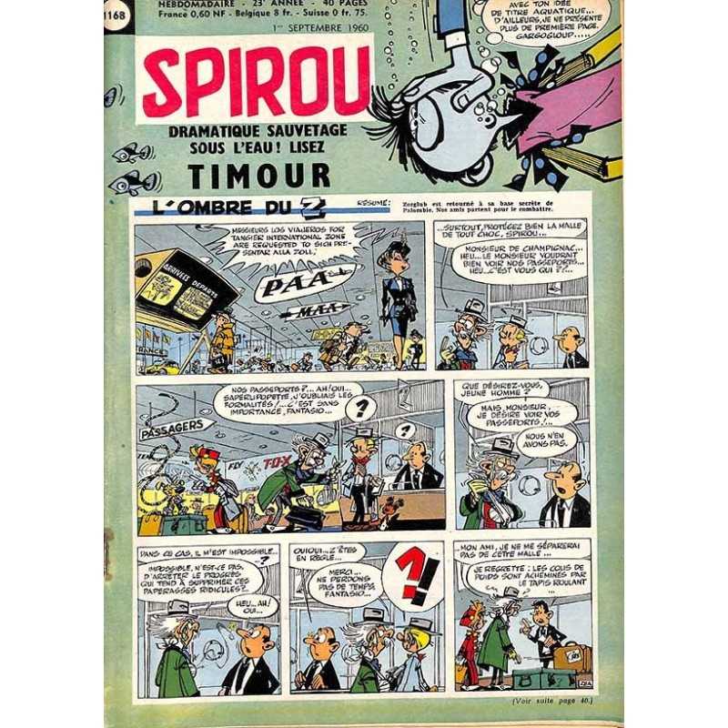 ABAO Bandes dessinées Spirou 1960/09/01 n°1168