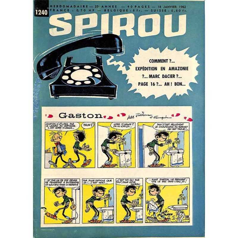 ABAO Bandes dessinées Spirou 1962/01/18 n°1240 (avec le mini-récit)