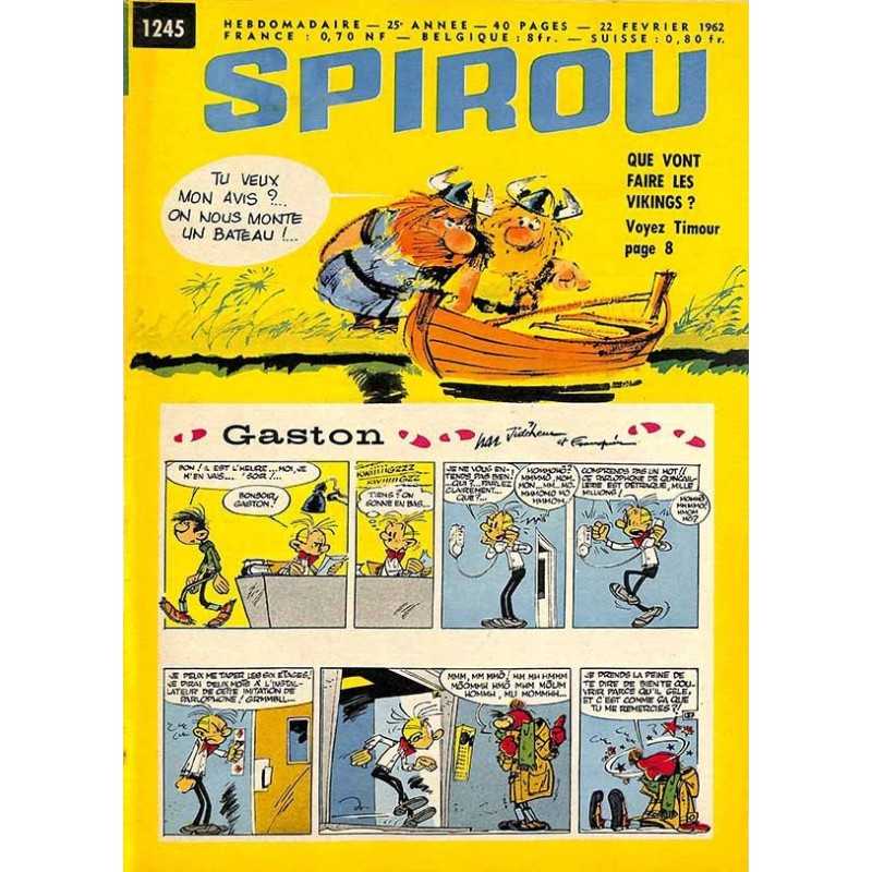 ABAO Bandes dessinées Spirou 1962/02/22 n°1245 (avec le mini-récit)
