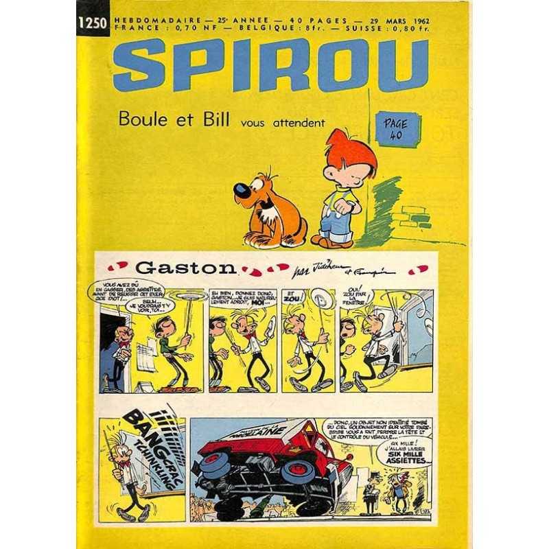 ABAO Bandes dessinées Spirou 1962/03/29 n°1250 (avec le mini-récit)