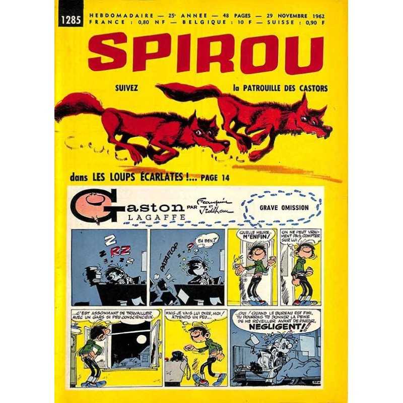 ABAO Bandes dessinées Spirou 1962/11/29 n°1285 (avec le mini-récit)