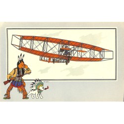ABAO Bandes dessinées [Hergé] Tintin - Voir et Savoir : Aviation, album 1, série 6 chromo n°24