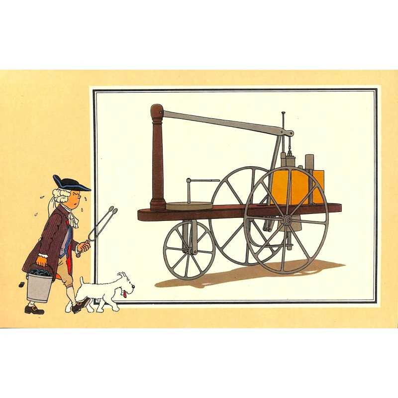 ABAO Bandes dessinées [Hergé] Tintin - Voir et Savoir : Automobile origines à 1900, série 2 chromo n°04