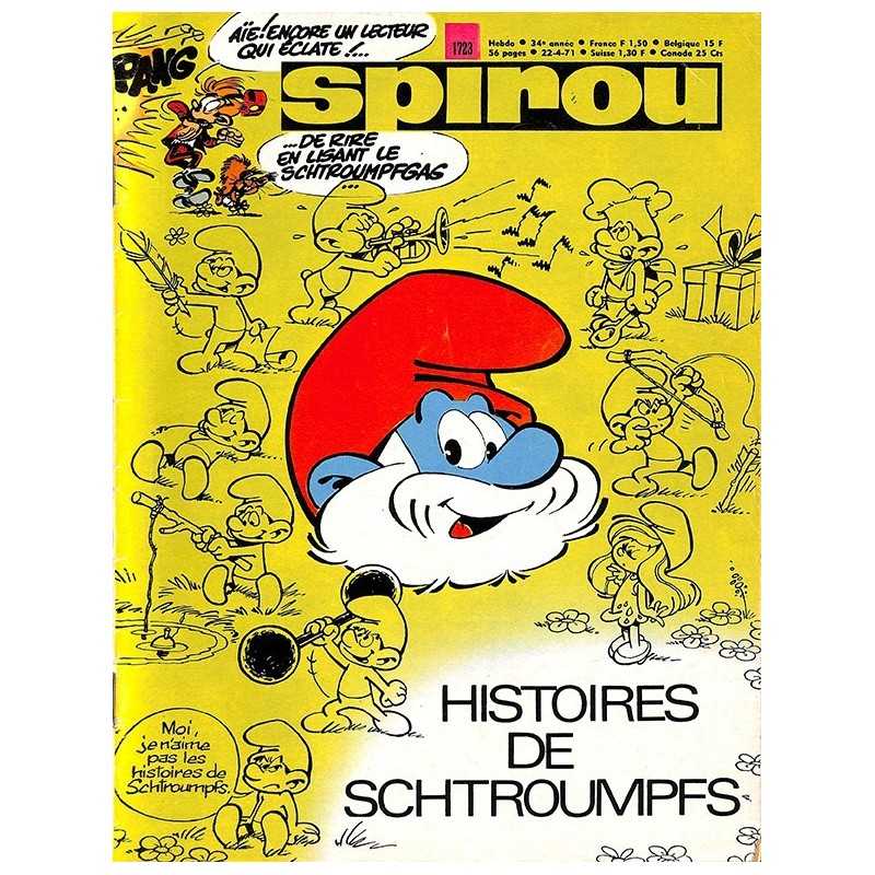 ABAO Bandes dessinées Spirou 1971/04/22 n°1723 (avec le mini-récit)