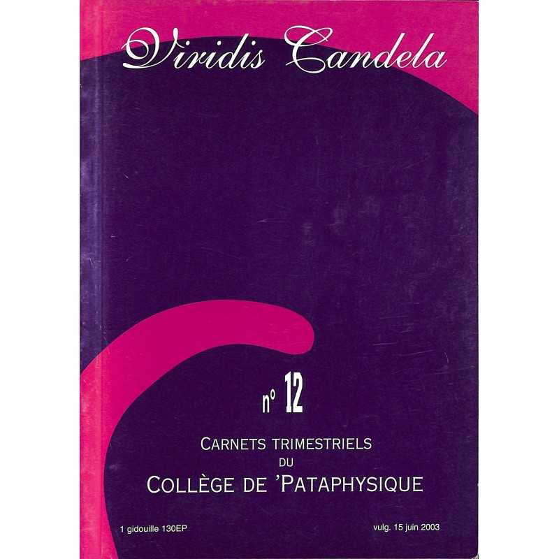ABAO Pataphysique Carnets du Collège de Pataphysique n°12 ABAO Pataphysique Carnets du Collège de Pataphysique n°12