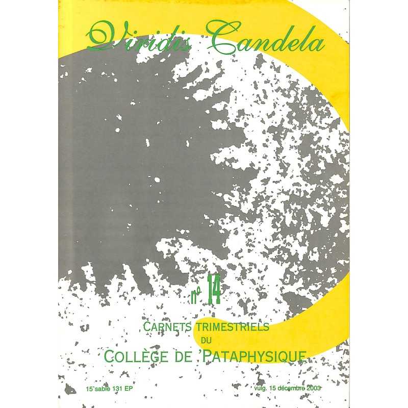 ABAO Pataphysique Carnets du Collège de Pataphysique n°14 ABAO Pataphysique Carnets du Collège de Pataphysique n°14